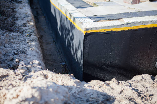 Residential Exterior Waterproofing installation at a Clarendon Hills, IL home by SJ Waterproofing Pros